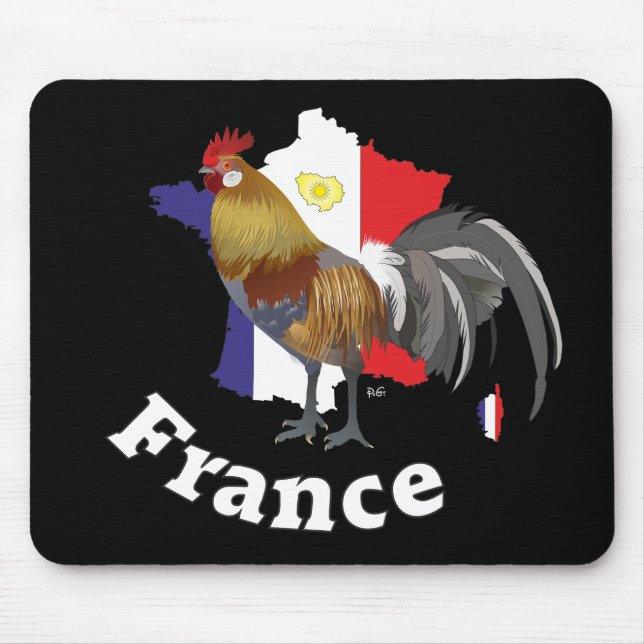 Alfombrilla De Ratón Frankreich - Francia Mousepad (Frente)