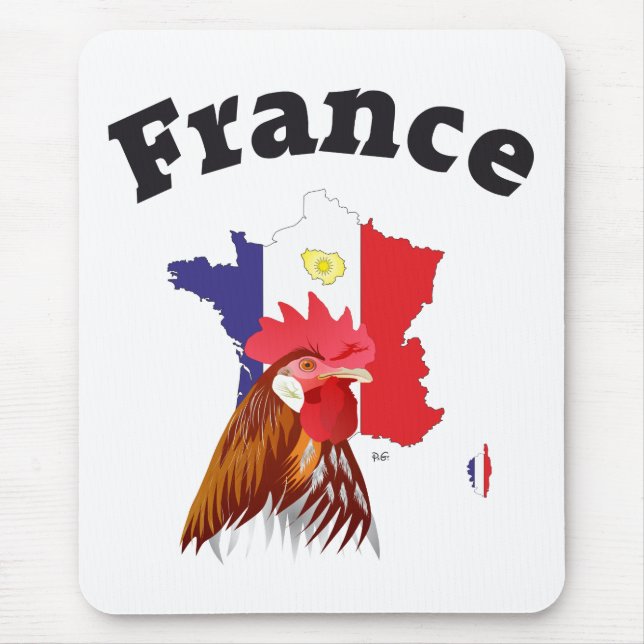 Alfombrilla De Ratón Frankreich - Francia Mousepad (Frente)