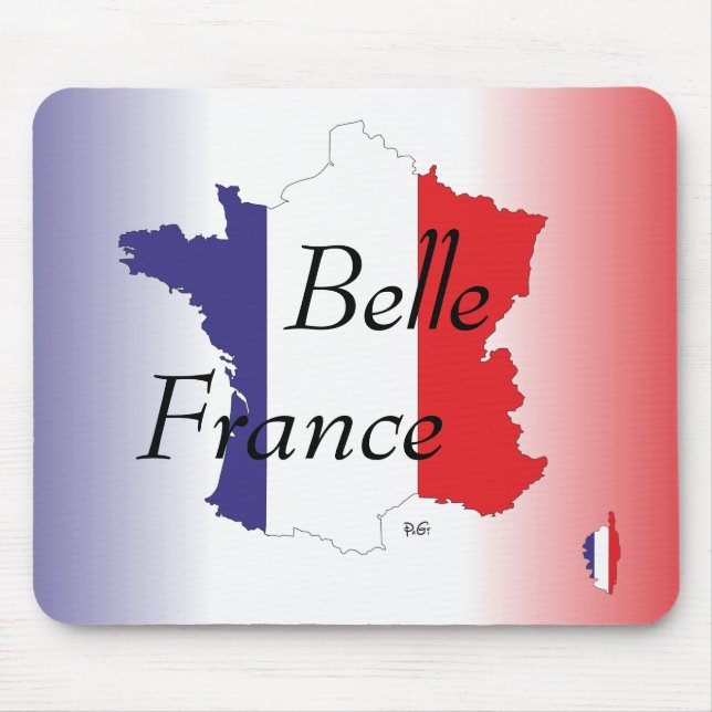 Alfombrilla De Ratón Frankreich - Francia Mousepad (Frente)