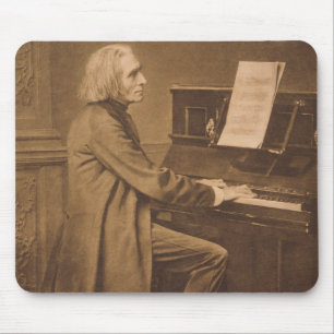 Alfombrilla De Ratón Franz Liszt en el piano