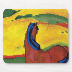 Alfombrilla De Ratón Franz Marc - Caballo en un paisaje