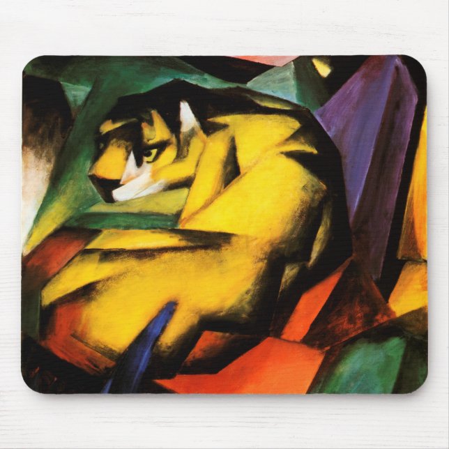 Alfombrilla De Ratón Franz Marc - Tiger (1912) (Frente)