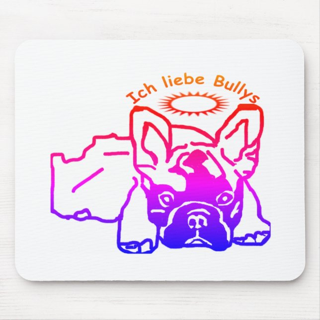 Alfombrilla De Ratón Französische Bulldogge Mousepad (Frente)