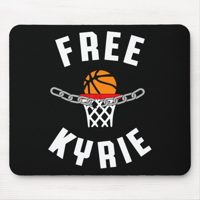 Alfombrilla De Ratón Free Kyrie Free Speech Anti Censorship Fun Basketb (Frente)