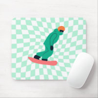 Freeride Snowboarder Personalizado Checkered