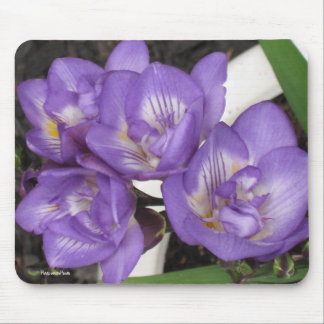 Alfombrilla De Ratón Freesia púrpura Mousepad