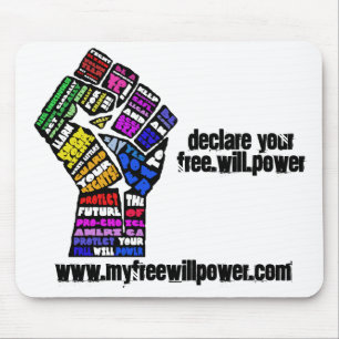 Alfombrilla De Ratón freewillpower: mousepad