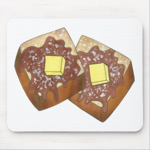 Alfombrilla De Ratón French Toast Butter and Syrup Diner Breakfast Food