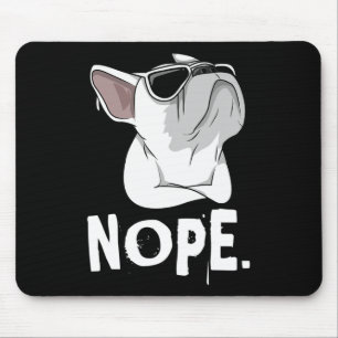 Alfombrilla De Ratón Frenchie Bulldog Francés Blanco
