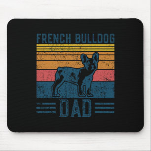 Alfombrilla De Ratón Frenchie Dad - El Bulldog francés vintage Papa
