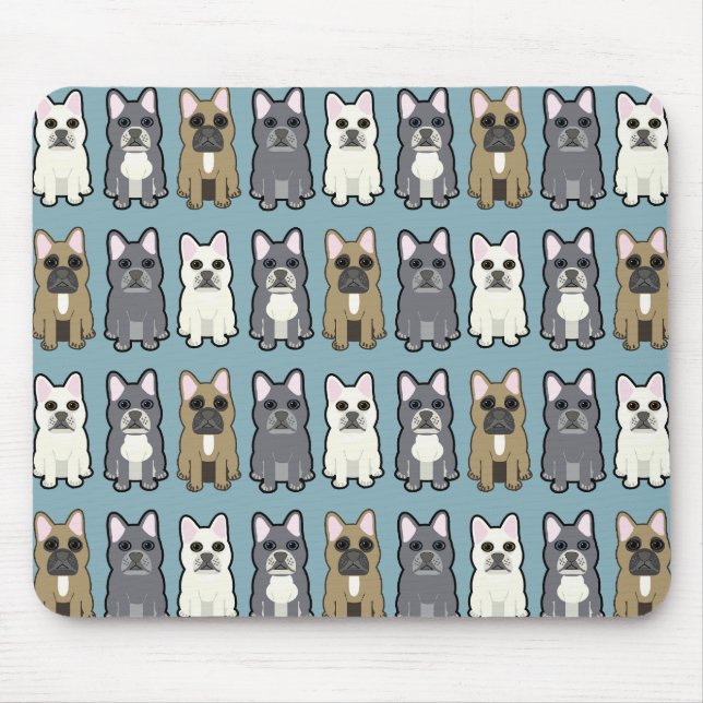Alfombrilla De Ratón Frenchie Friends (Frente)