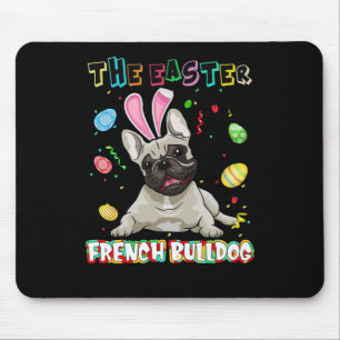 Alfombrilla De Ratón Frenchie Gift   Bunny del Bulldog francés de Pascu