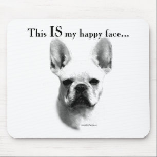 Alfombrilla De Ratón Frenchie Happy Face