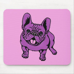 Alfombrilla De Ratón Frenchie púrpura