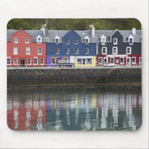 Alfombrilla De Ratón Frente al mar, Tobermory, Isla de Mull, Escocia,
