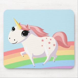 Alfombrilla De Ratón Fresa el unicornio