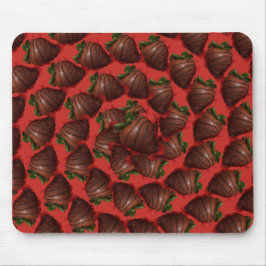 Alfombrilla De Ratón Fresas cubiertas de chocolate