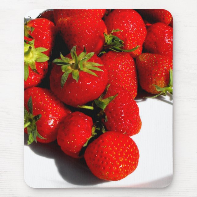 Alfombrilla De Ratón Fresas fruta comida (Frente)