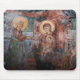 Alfombrilla De Ratón Frescos de la Iglesia Serbia del siglo XIV, 2