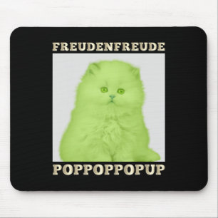 Alfombrilla De Ratón Freudenfreude Poppoppop Arriba Gato De Encaje Rojo