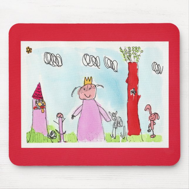 Alfombrilla De Ratón Freya que dibuja Mousepad (Frente)