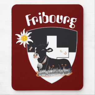 Alfombrilla De Ratón Friburgo Schweiz Suisse Mauspad
