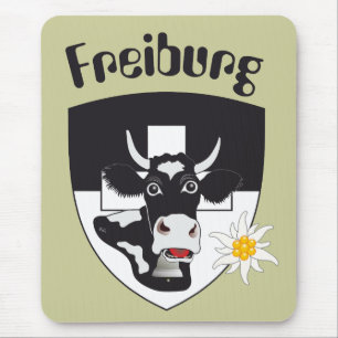 Alfombrilla De Ratón Friburgo Schweiz Suisse Mauspad