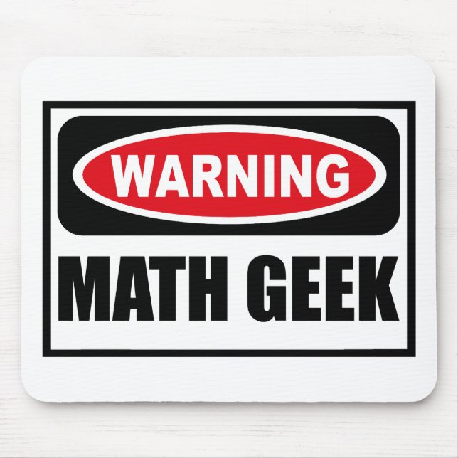 Alfombrilla De Ratón FRIKI amonestador Mousepad de la MATEMÁTICAS (Frente)