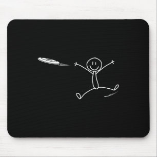 Alfombrilla De Ratón Frisbee Stickman Disc Golf Divertido Ultimate Fris