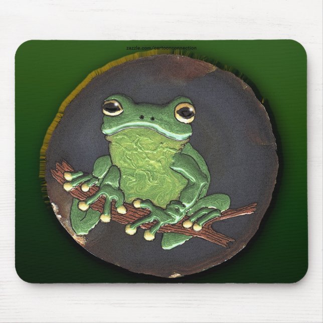 Alfombrilla De Ratón FROG DREAMS Cute Rana Pintura Mousepad (Frente)