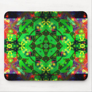 Alfombrilla De Ratón Frogiana: Mousepad de Artes Geométricas Rojas Verd