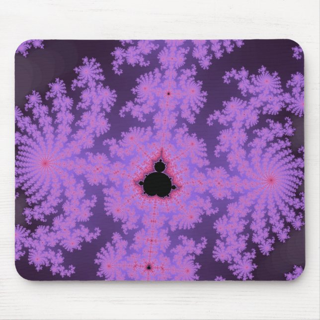 Alfombrilla De Ratón Frondas rosadas Mousepad (Frente)