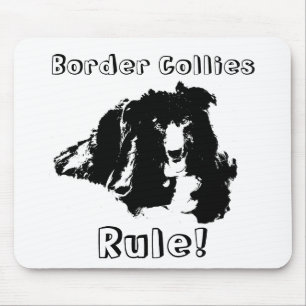 Alfombrilla De Ratón Frontera de Collies Regla Divertido perro Mousepad