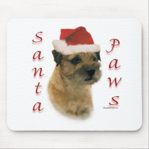 Alfombrilla De Ratón Frontera Terrier Santa Paws