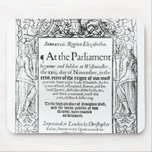 Alfombrilla De Ratón Frontispiece a una cuenta del parlamento