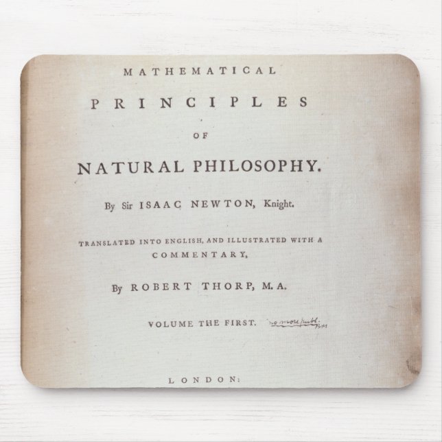 Alfombrilla De Ratón Frontispiece al volumen I (Frente)