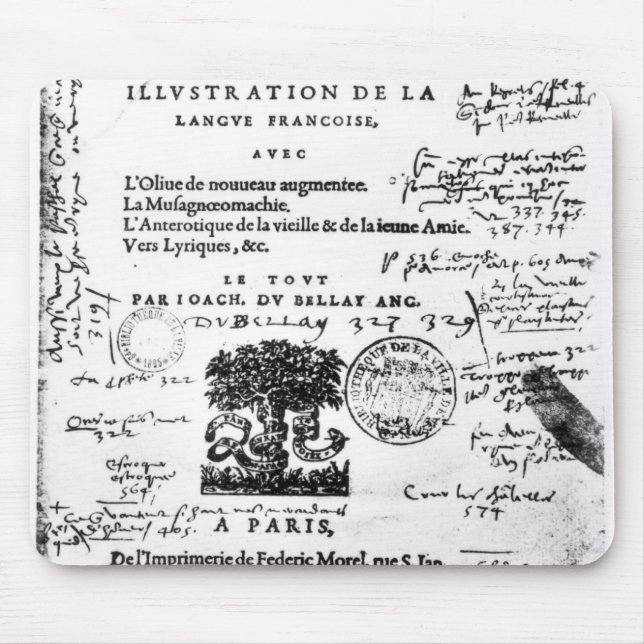 Alfombrilla De Ratón Frontispiece de la 'defensa y ilustracion del La (Frente)