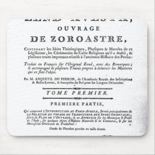 Alfombrilla De Ratón Frontispiece de una edición de 'Zend