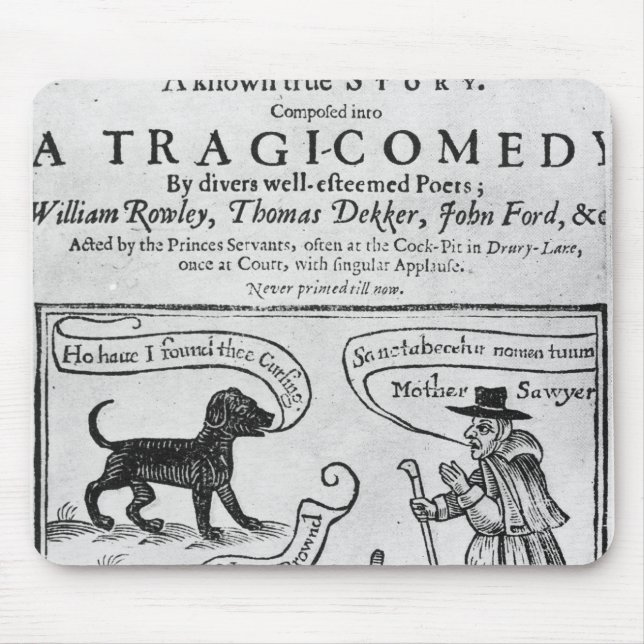 Alfombrilla De Ratón Frontispiece "la bruja de Edmonton (Frente)