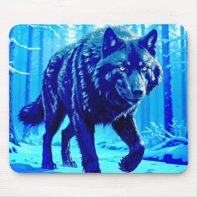 Alfombrilla De Ratón Frost Wolf (Frente)