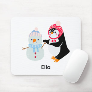 Alfombrilla De Ratón Frosty el muñeco de nieve y el pingüino