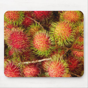 Alfombrilla De Ratón Fruta de rambután en el mercado de Can Duoc