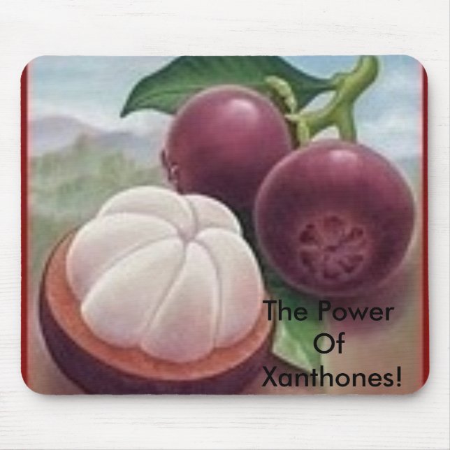 Alfombrilla De Ratón ¡Fruta del mangostán, el poder de Xanthones! (Frente)