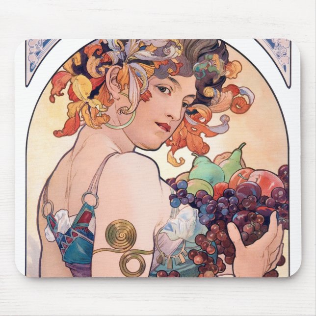 Alfombrilla De Ratón Fruta, Mucha (Frente)