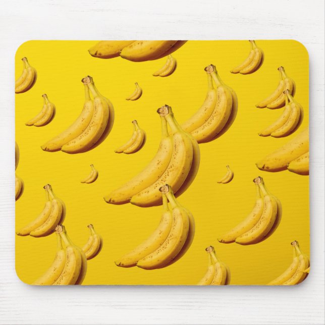 Alfombrilla De Ratón Frutas de plátano amarillas (Frente)