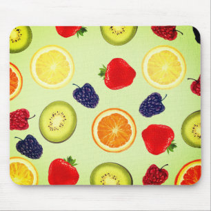 Alfombrilla De Ratón Frutos, fondo, patrón