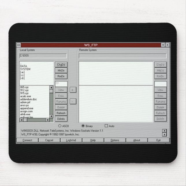 Alfombrilla De Ratón FTP alrededor de 1997 - mousepad (Frente)