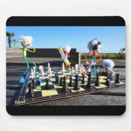 Alfombrilla De Ratón Fubby die schaakspel spelen.