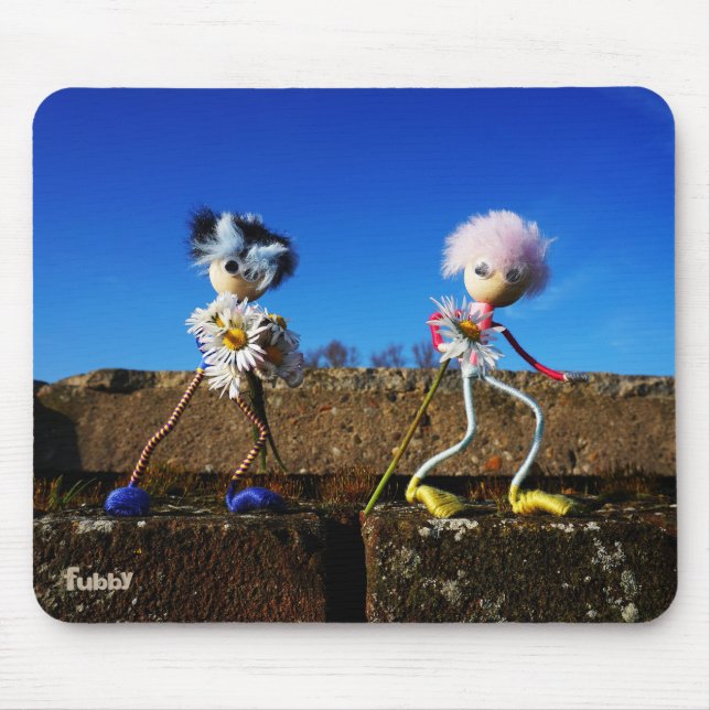 Alfombrilla De Ratón Fubby's die elkaars Valentijn zijn. (Frente)