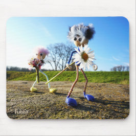 Alfombrilla De Ratón Fubby's in natuur met madeliefjes.